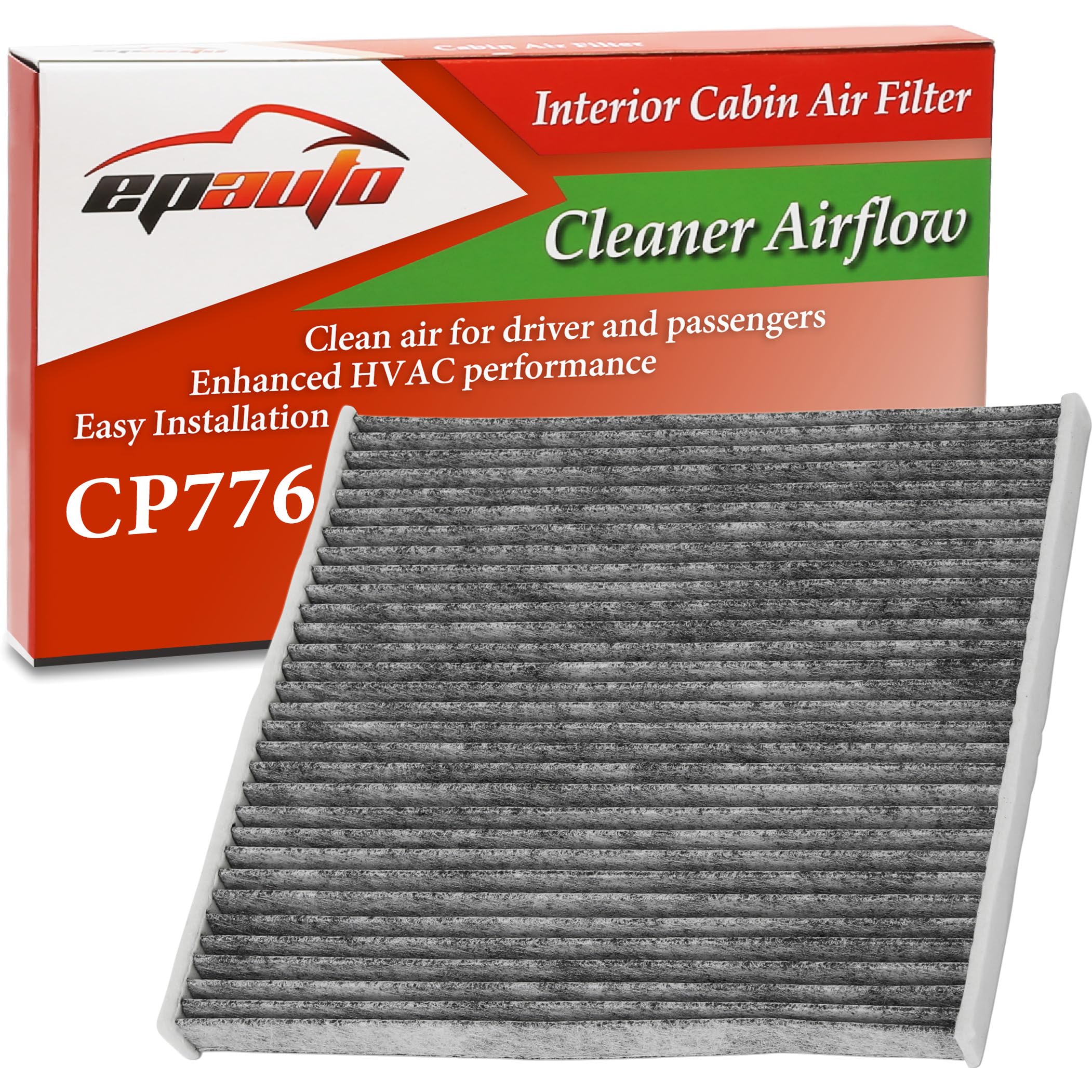 EPAuto CP776 (CF11776) Replacement for Nissan/Infiniti Premium Cabin Air Filter includes Activated Carbon