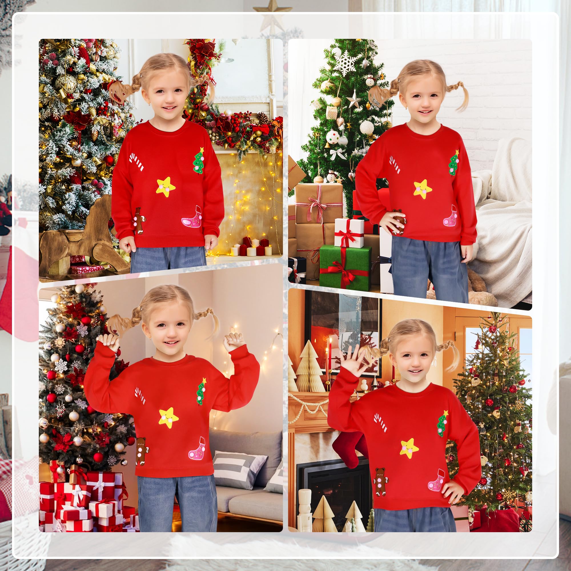 Sudadera Niña Algodón Manga Larga Cuello Redondo Caballo Conejito Dibujos 2-7 años
