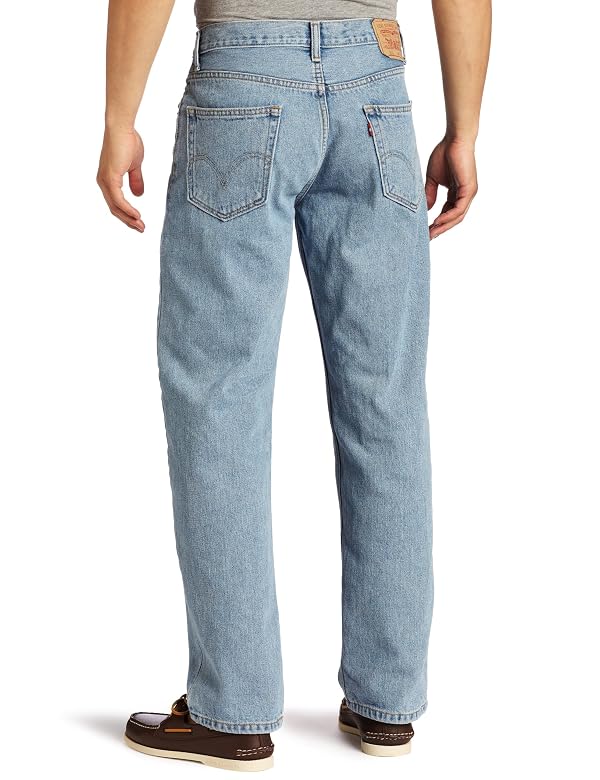 Levi's Men's 550 Relaxed Fit Jeans (Also Available in Big & Tall), Light Stonewash, 36W x 34L by LEVI'S - Used condition - Image 2