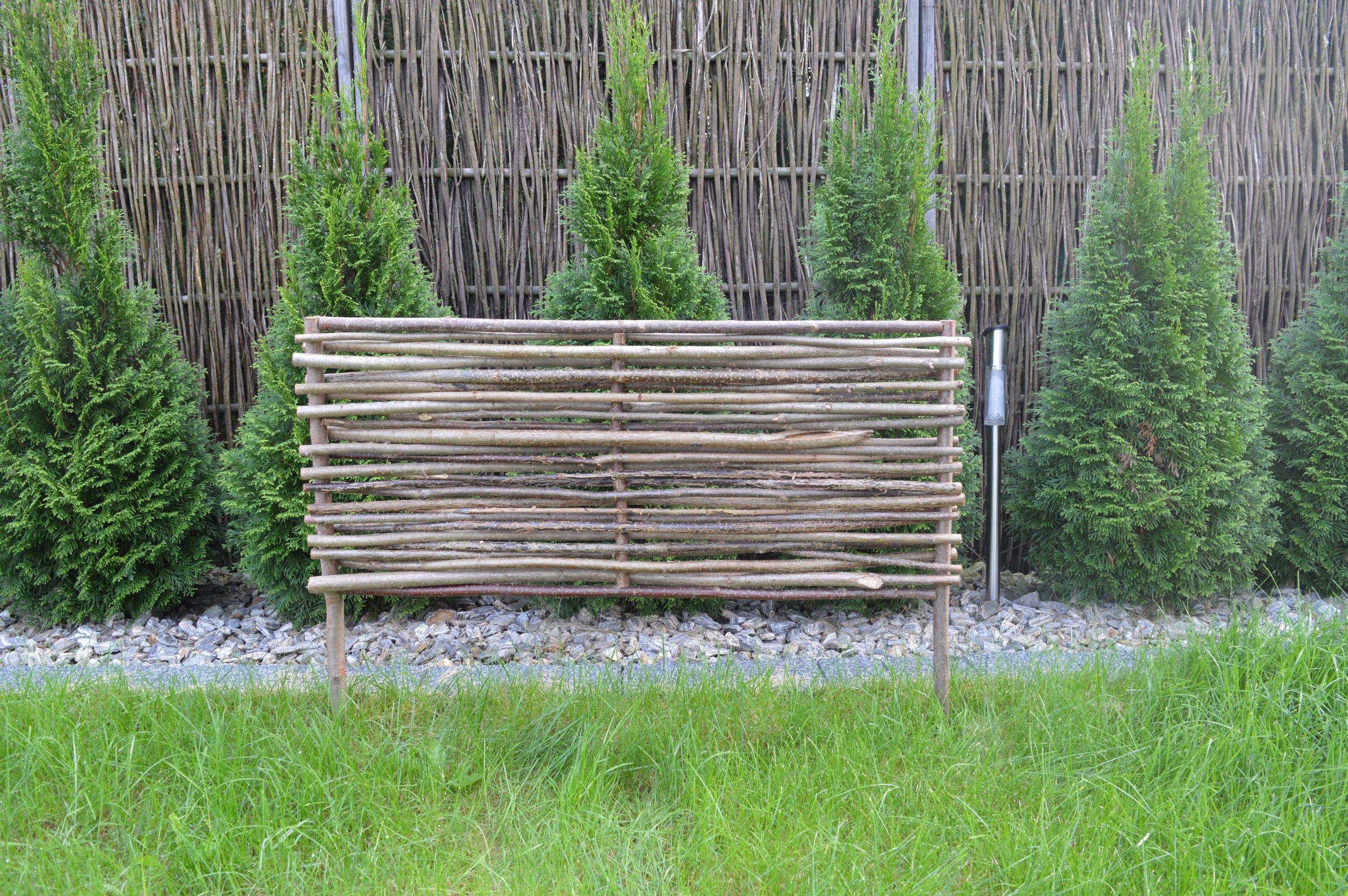 Hazel Wood Lawn Edging Fence- 60cm (Length) x 40cm (Height)