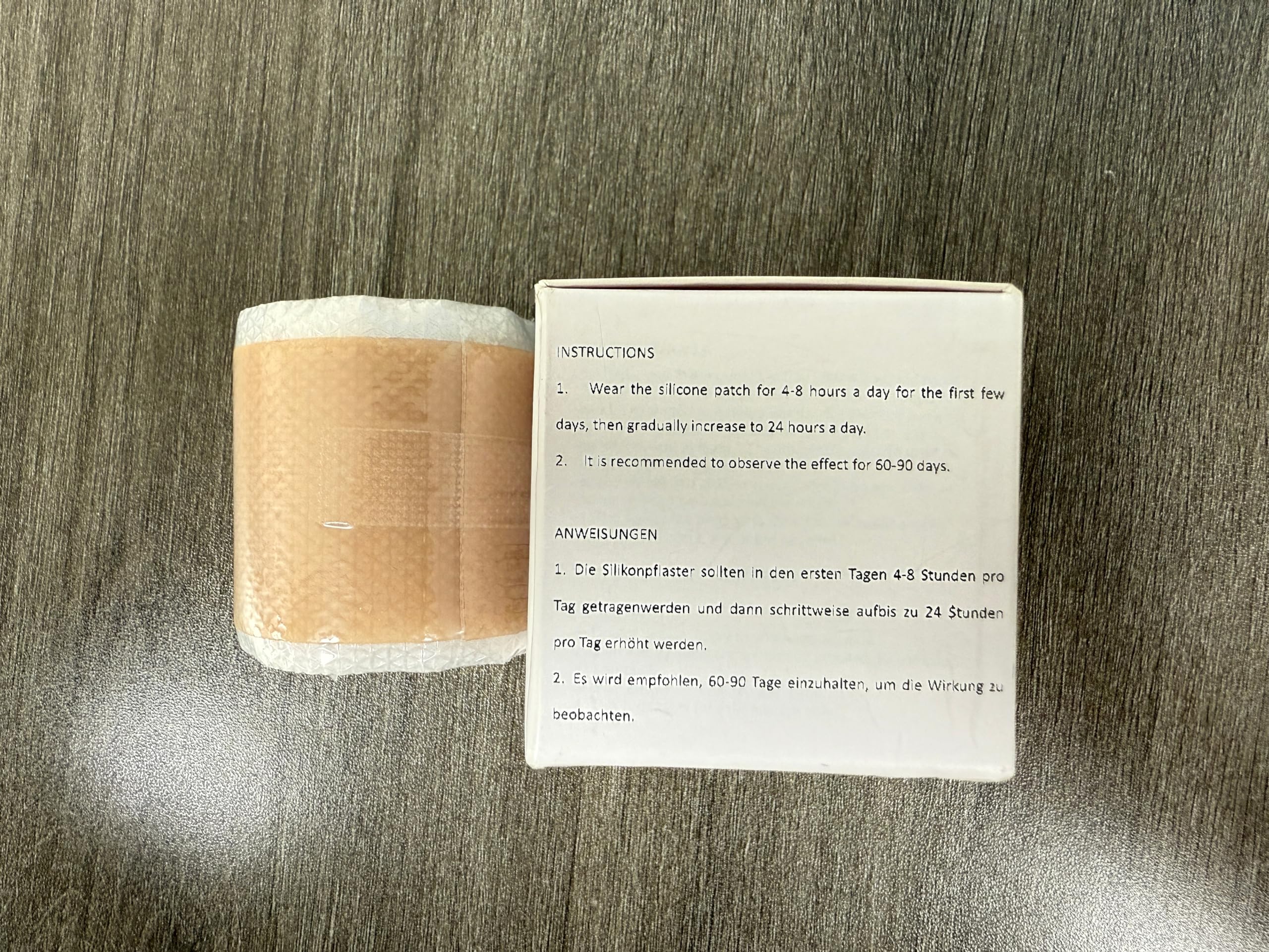 Feuilles de Silicone Pour Cicatrices, 30 autocollants en silicone imperméables, (1,6" x 59" - 1,5M) autocollants lavables, RéUtilisable