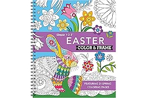 Color & Frame - Easter: The Perfect Easter Activity Book for Teens!