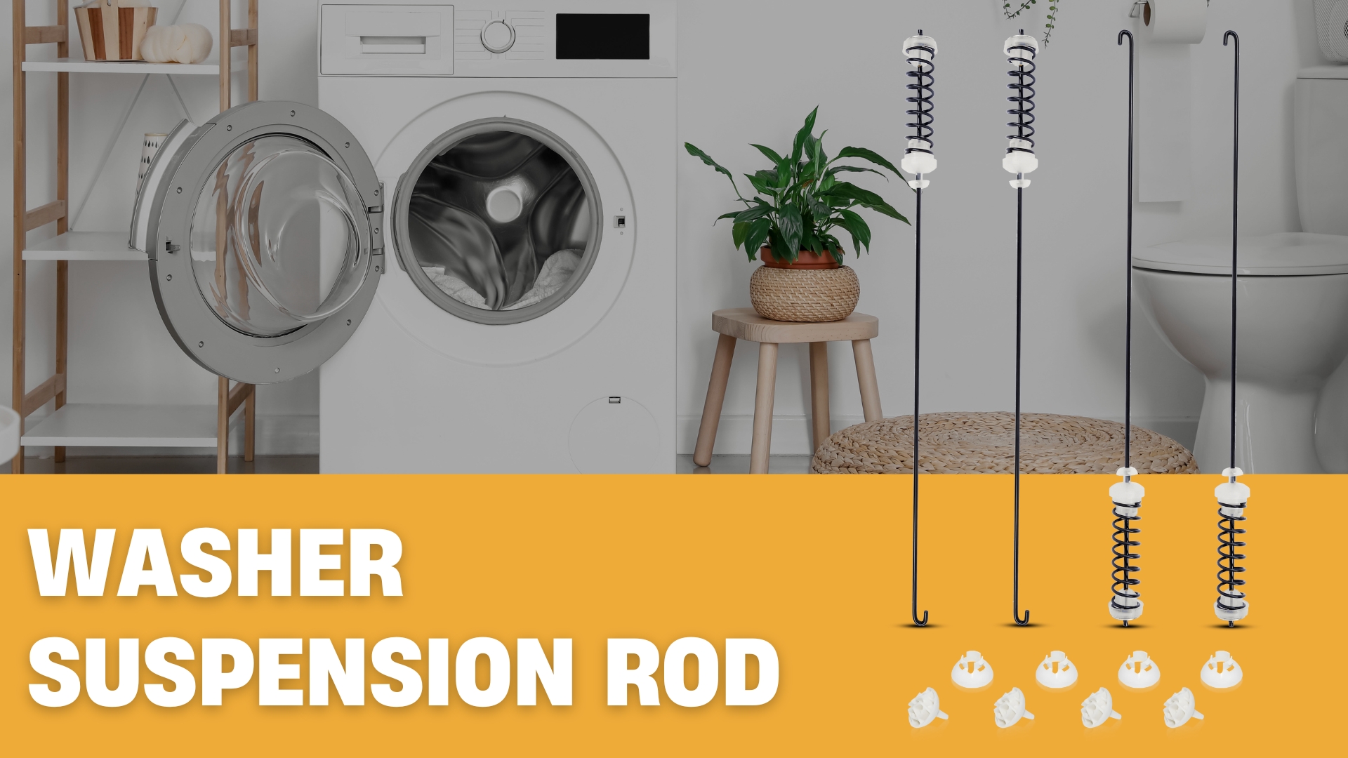 Amazon.com: Set 4Pcs Washer Suspension Rod Kit Replaces W10780048