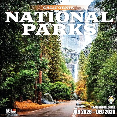 Miniatura 19 de RED EMBER Enchanted Places - Calendario de pared 2026 de 12 meses, 12 x 24 pulgadas, abierto, papel grueso y resistente, para regalo, calendario