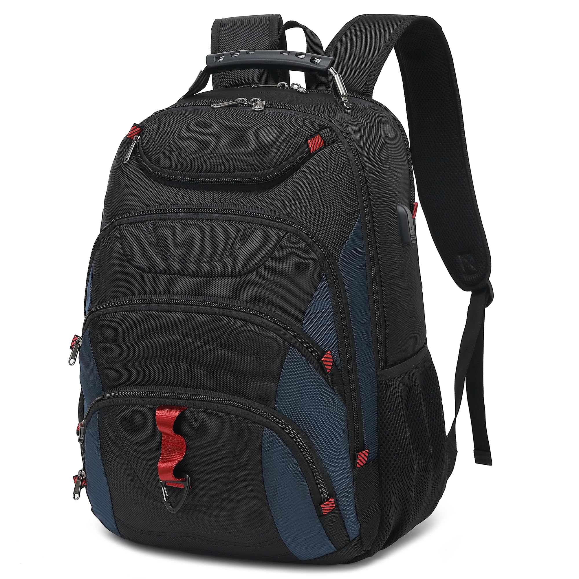 Boavan Laptop Backpack for men, 17.3 inch Laptop Bag with USB Port, Waterproof Travel Work Backpack Purse, Anti-Theft Teacher Nurse Doctor Casual