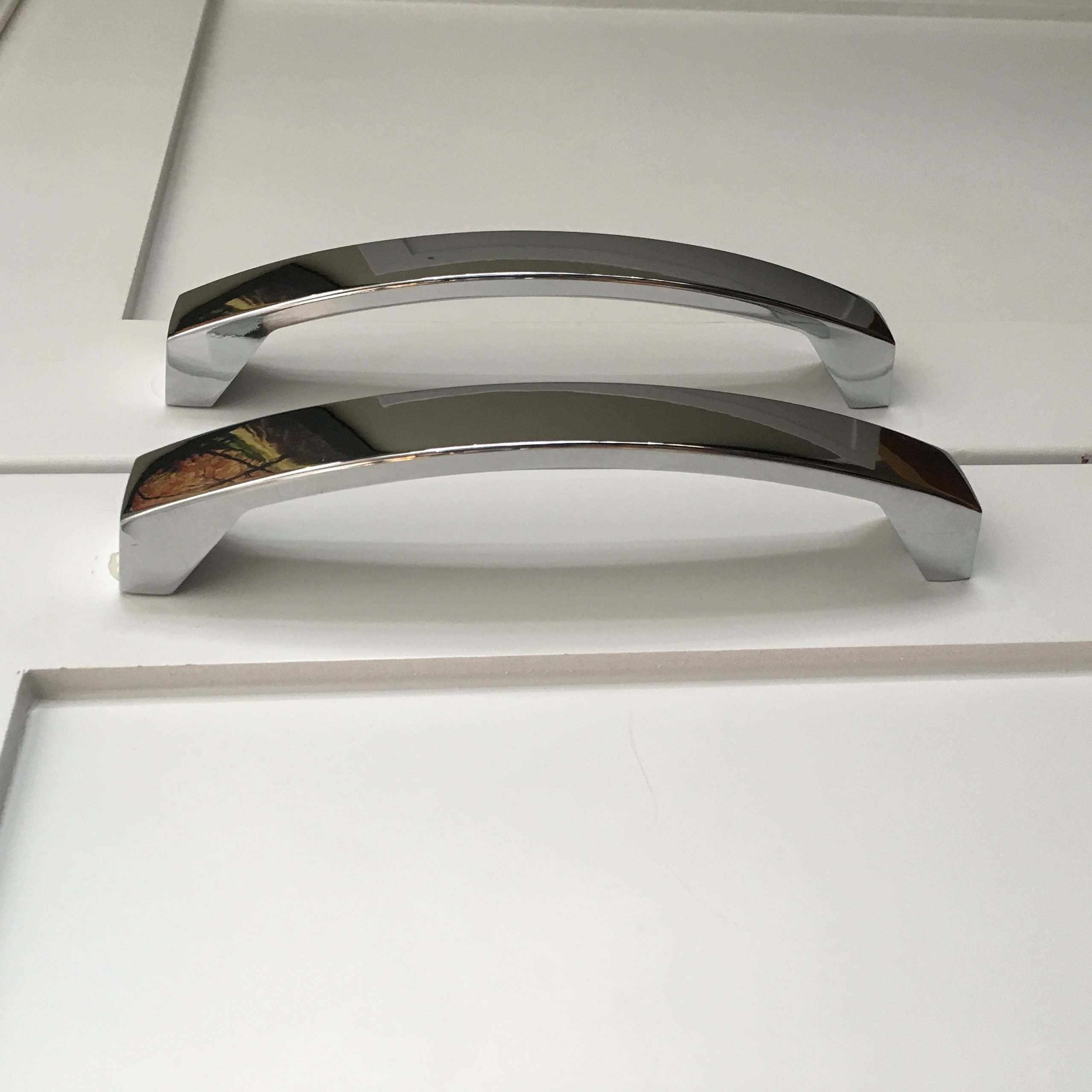 Southern Hills Sh0587-chr-5 Chrome poli Cabinet tiroir Poignée de traction – centres de trou de 15,9 cm, Lot de 5, matériel moderne pour les armoires de cuisine et de salle de bain