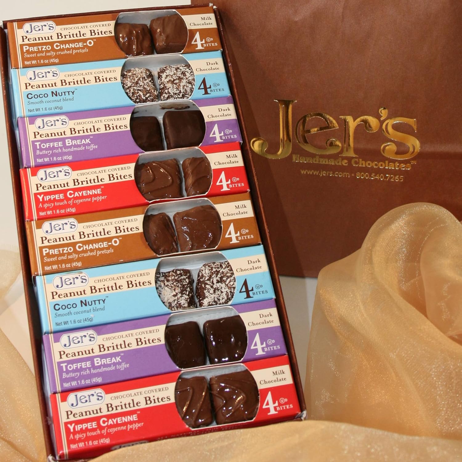 Jer's Peanut Brittle Bites Gourmet Food Grocery