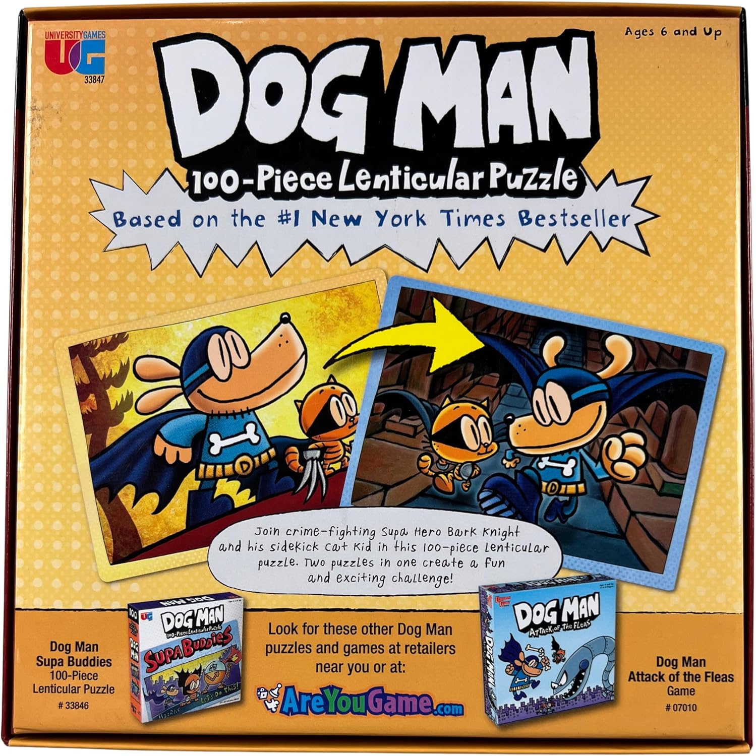 University Games Dog Man Adventures 100 Piece Jigsaw Puzzle for Kids Ages 6+, Based on Dav Pilkey Dog Man Books