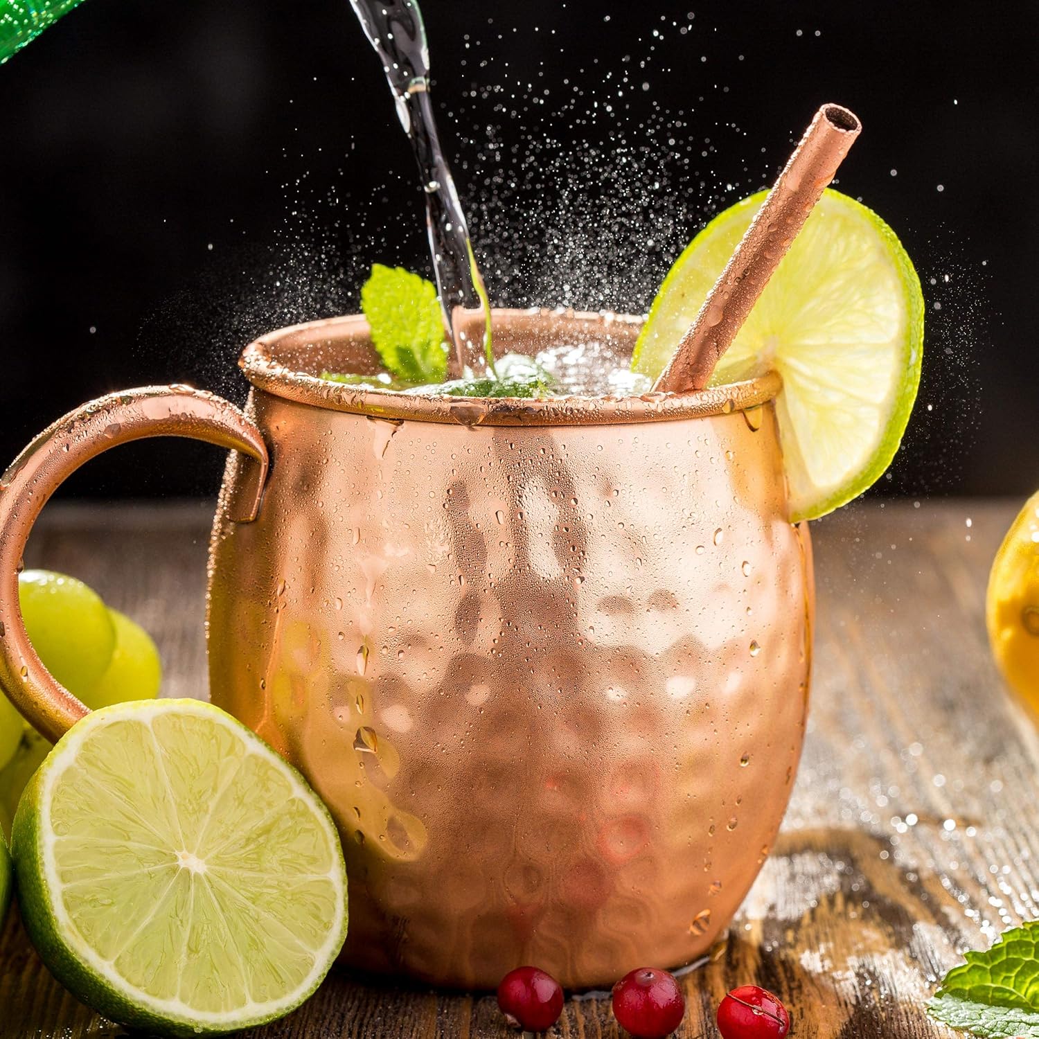 Wееklу Tор Sаlе Moscow Mule Copper Mugs Set of 2 – Moscow Mule Gift Set for 7th Aniversary Wedding. Copper Jigger, Twisted Copper Straws, Copper bar Spoon Come with 2x16 oz Copper Mugs. Complete Moscow Mule kit. Uр Tо 40% оƒƒ Moscow Mule Copper Mugs Set of 2 – Moscow Mule Gift Set for 7th Aniversary Wedding. Copper Jigger, Twisted Copper Straws, Copper bar Spoon Come with 2x16 oz Copper Mugs. Complete Moscow Mule kit.