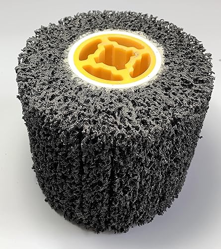 Signi Rueda de dibujo abrasivo de tiras de polietileno, soldaduras de limpieza y desincrustación, rueda removedor de rueda de óxido y oxidación