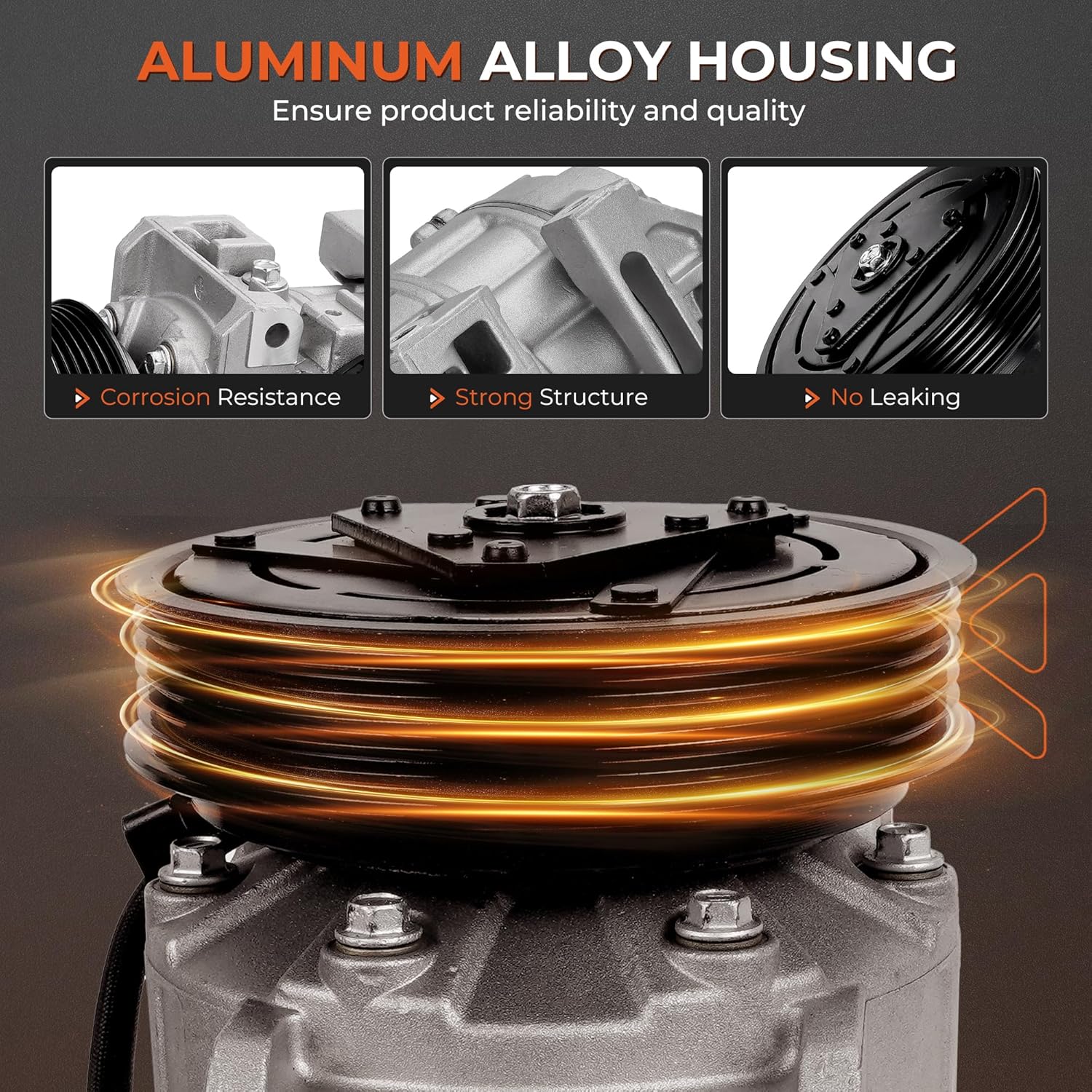 A/C Compressor Compatible with Nissan Altima 2007 2013-2018 & Rogue 2014-2020 L4 2.5L Air Conditioning Compressor Replace# 98664