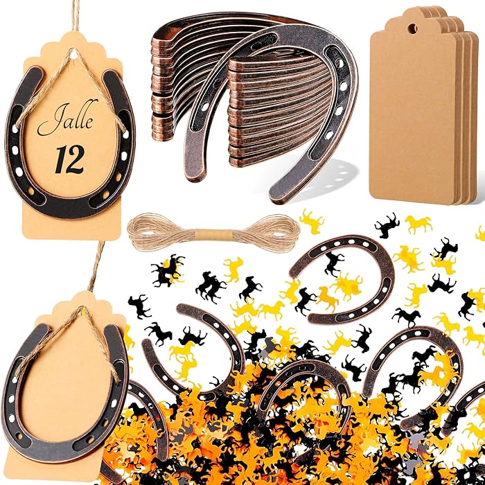 Buy 24 Pieces Horse Shoe Decorations Horseshoe Wedding Favors with