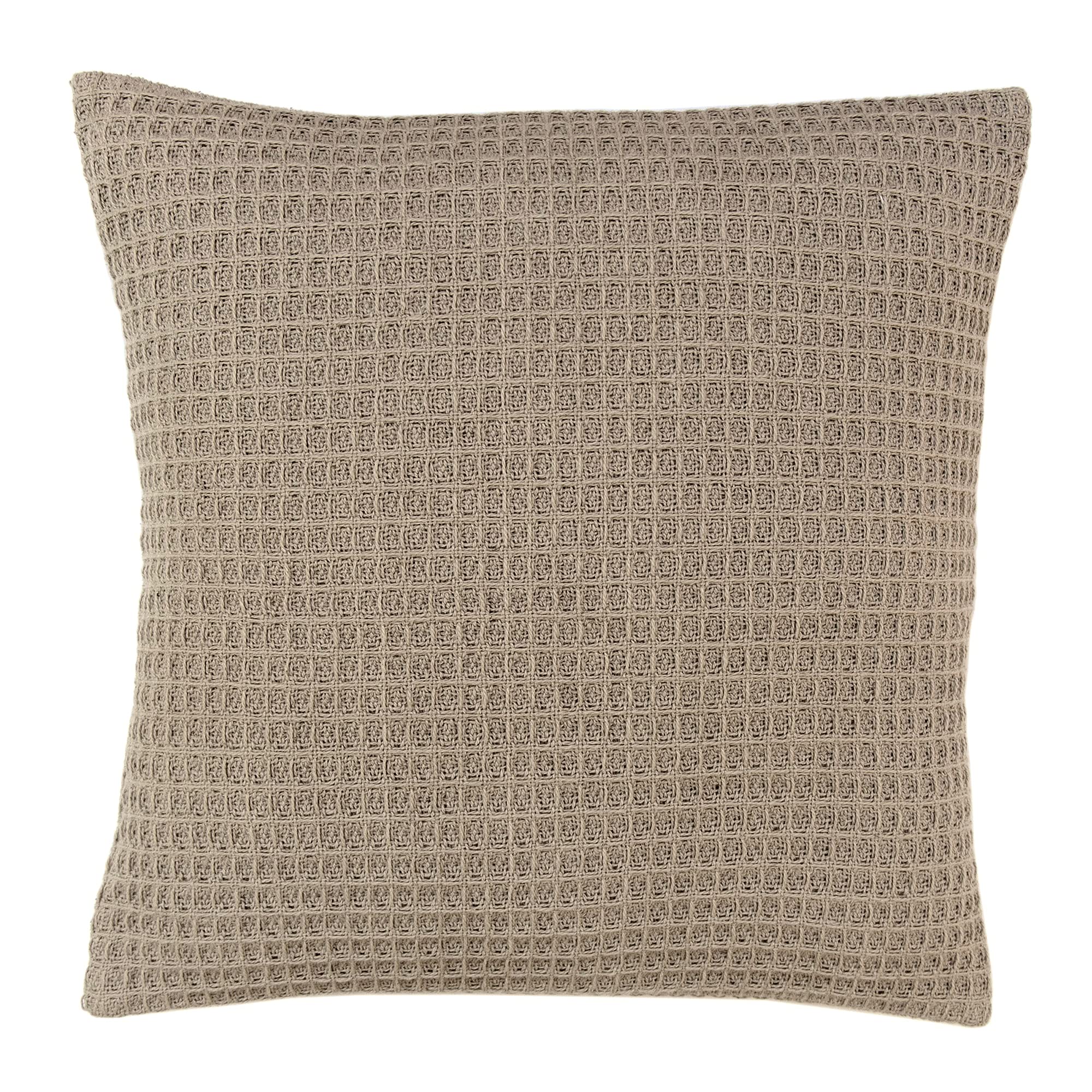 Appletree - Filled Cushion - Geo Waffle Texture - Natural - 43 cm x 43 cm