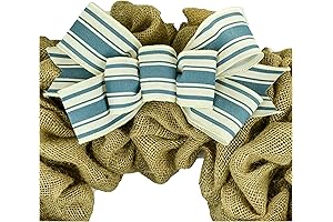 Farmhouse Cornflower Wreath Add On Bow for Already Made Wreaths