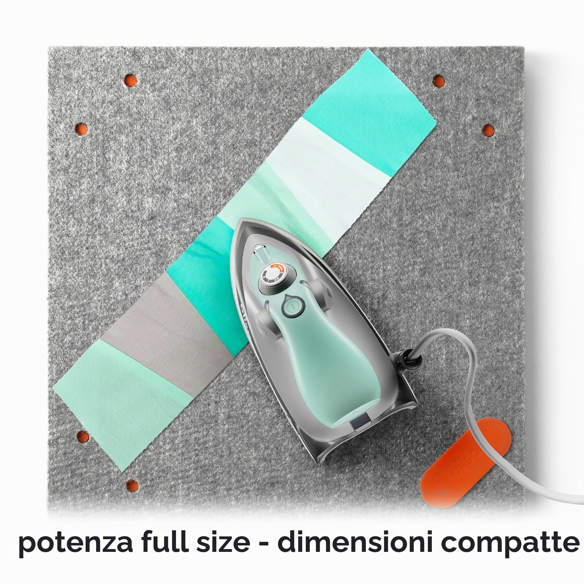 oliso M3Pro Textile Compact Fabric Project Ferro da stiro a vapore con poggiaferro caldo Solemate