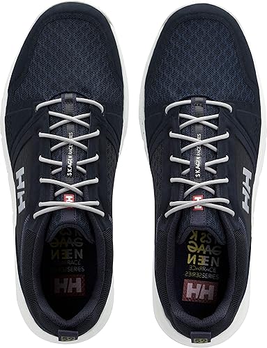 Vista 8 de Helly-Hansen F-1 - Tenis de vela para hombre, zapatos náuticos de malla de secado rápido, calzado de vela de tracción que no deja marcas