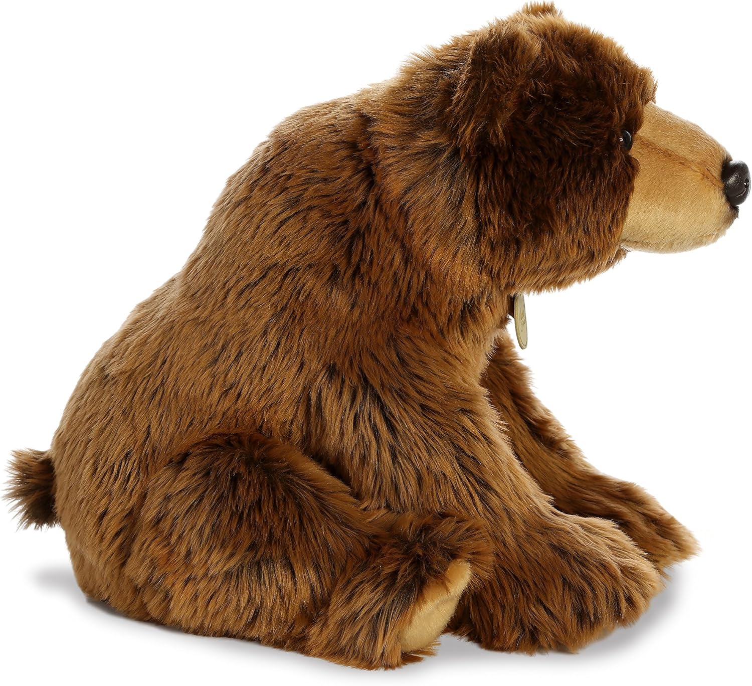 Aurora® Realistic Miyoni® Grizzly Stuffed Animal - Lifelike Details Make a Cherished Companion - Perfect for Decorating Bedrooms or Classrooms - Brown 13 Inches