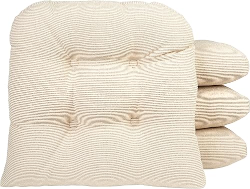 Miniatura 1 de Klear Vu Gripper Overstuffed - Cojines universales antideslizantes para silla de comedor para decoración de cocina o uso de oficina, almohadilla de