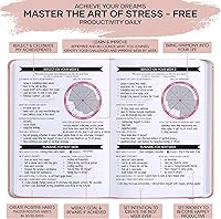 Vista 4 de Self Care Journal & ADHD Planner for Adults - 5 Minute Journal, A 90 Days Planner, Creating Your Dream Life, Increase Productivity & Happiness, Rose