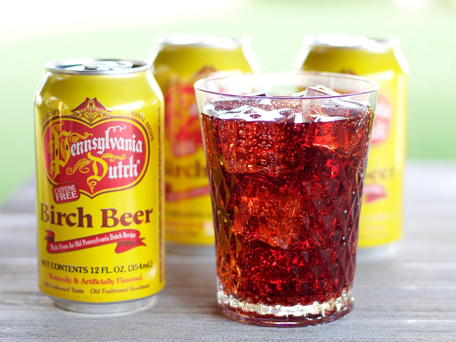 PA Dutch Birch Beer, Favorite Amish Drink, 12 Oz. Cans (One 6-Pack)