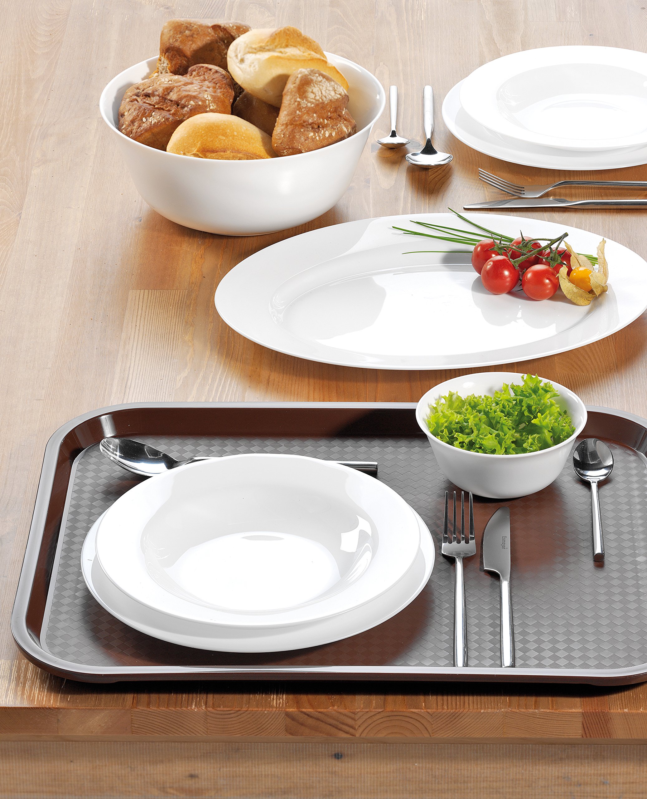 Esmeyer 6er Set Platzteller Evolution Placa de Carga, Blanco, 31 cm, 6 Unidades