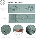 Ascendance Yoga Mat - Prime 6mm Épais, 72" x 24", Imprimé solide ou réversible, antidérapant, résistant à la déchirure, Tapis d'entraînement pour Pilates, Maison, Studio, Fitness, Gym, Training, Floor Stretching