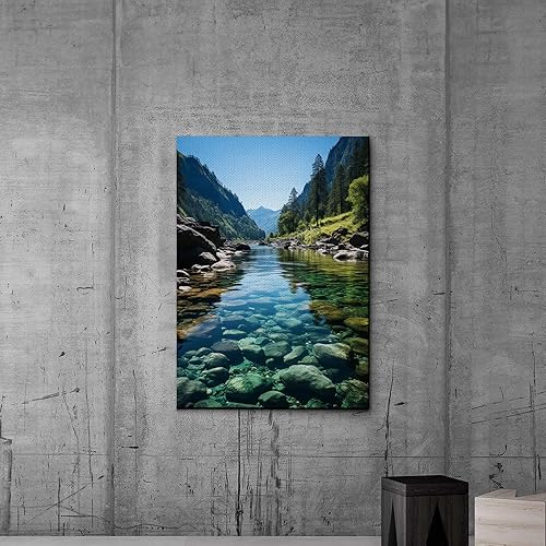 Bear Canvas Print, Animals Wall Hanging, Home decor wall art, Forest and Bear Picture, Bears in the Wild Art, Nature Print