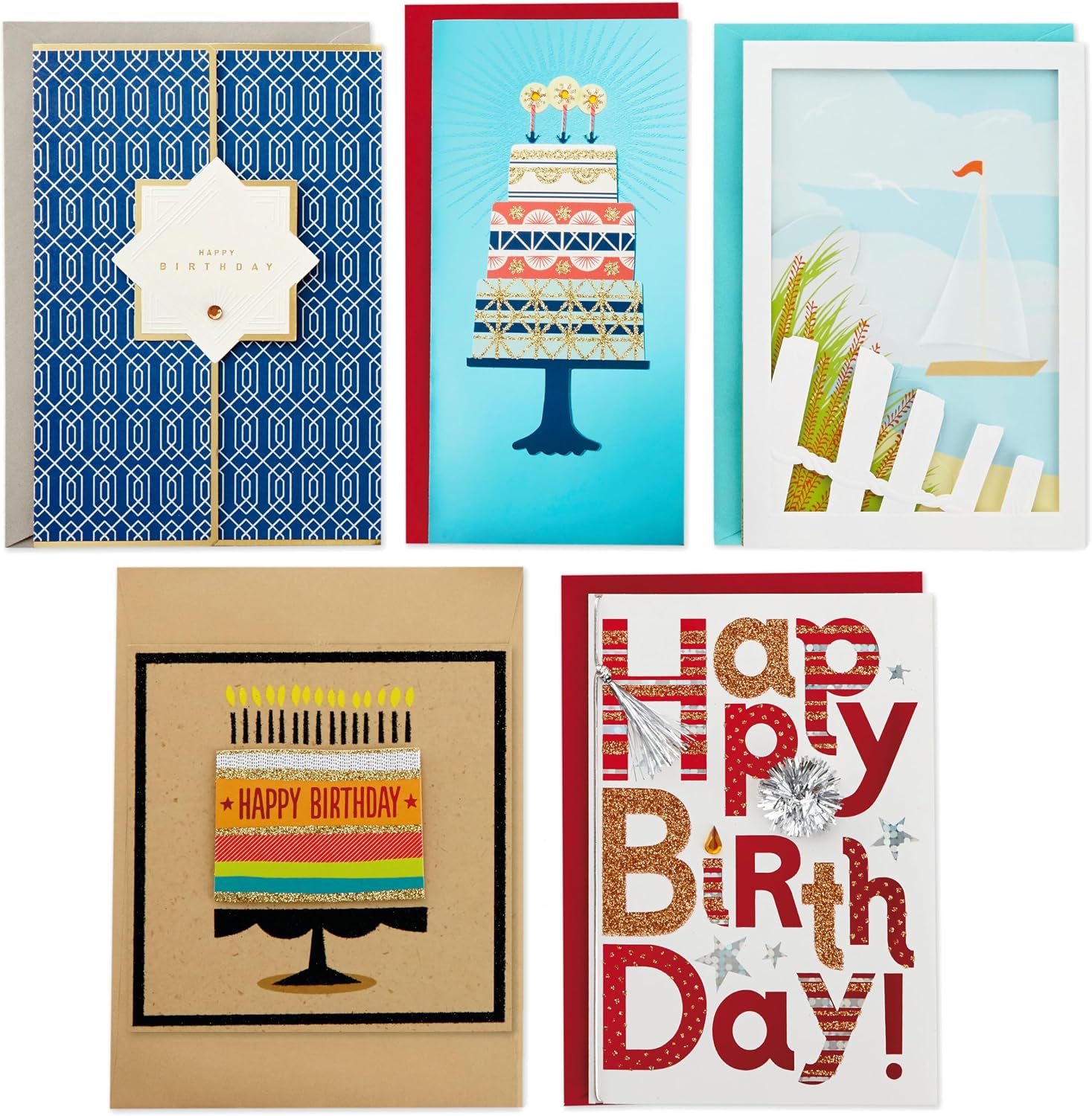 Hallmark All Occasion Handmade Boxed Set of Assorted Greeting Cards with Card Organizer (Pack of 24)—Birthday, Baby, Wedding, Sympathy, Thinking of You, Thank You, Blank image 5