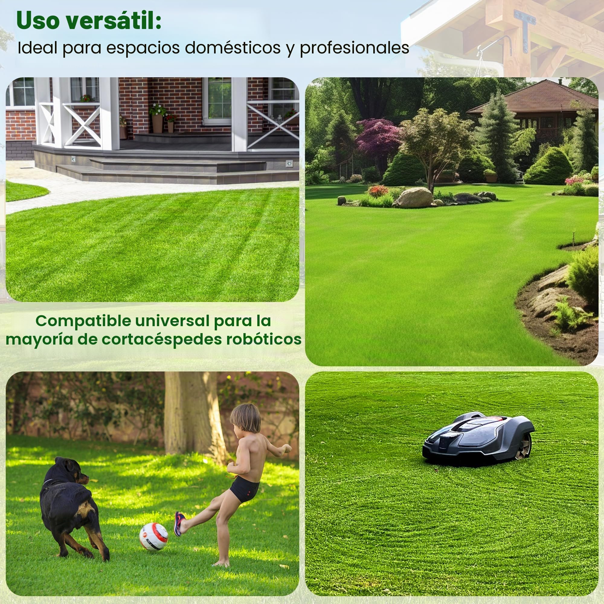DazSpirit 100M Cable Delimitador Universal para Robot Cortacesped | Accesorio para Cable de Cortacésped Compatible con Gardena Bosch Husqvarna Worx Honda Robomow USW
