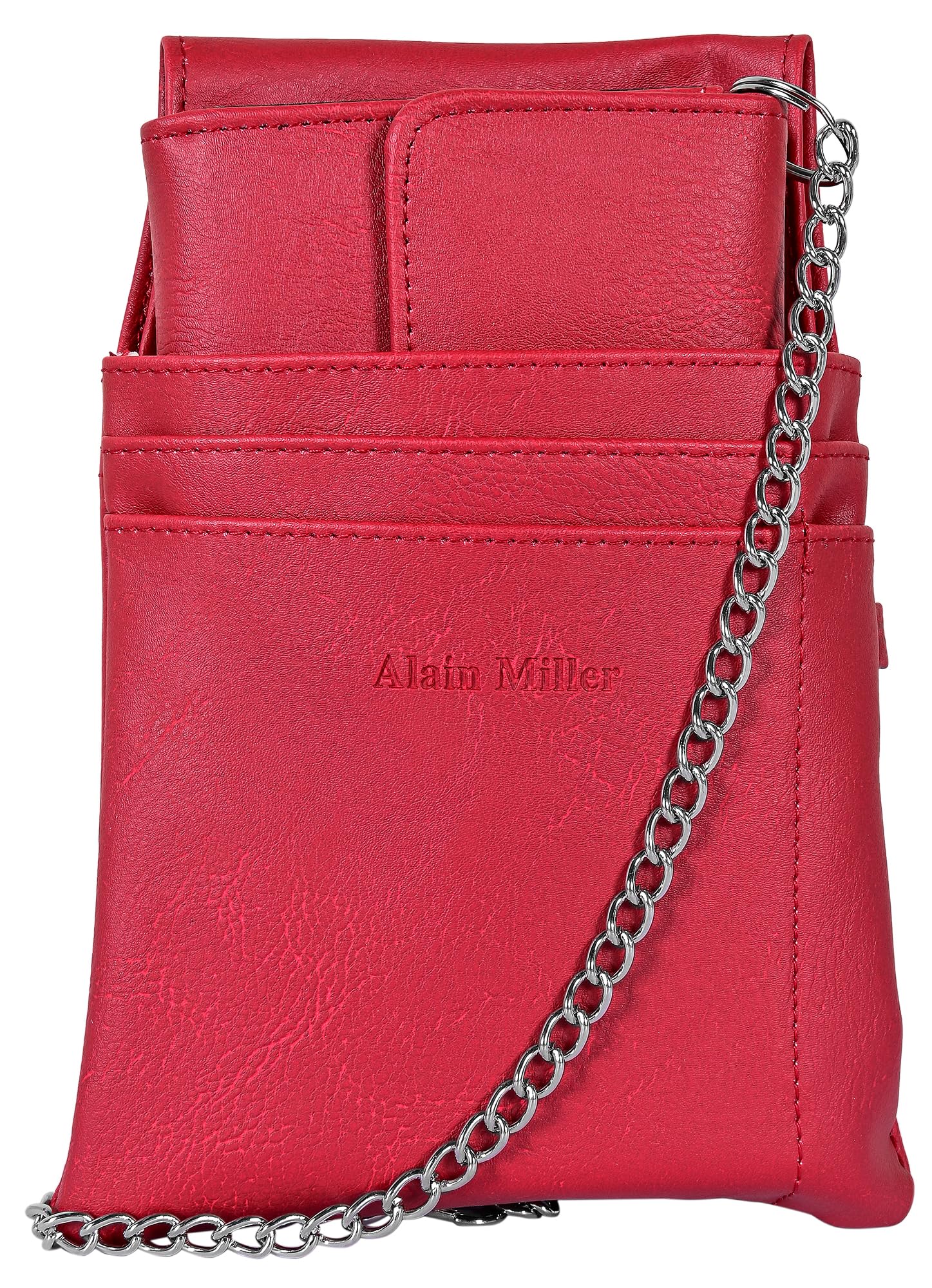 Cartera de camarero de piel | Monedero para gastronomía con trabilla para cinturón | Monedero para operaciones hombre mujer negro marrón | varios colores, rojo, 20 cm x 14 cm x 4.5 cm