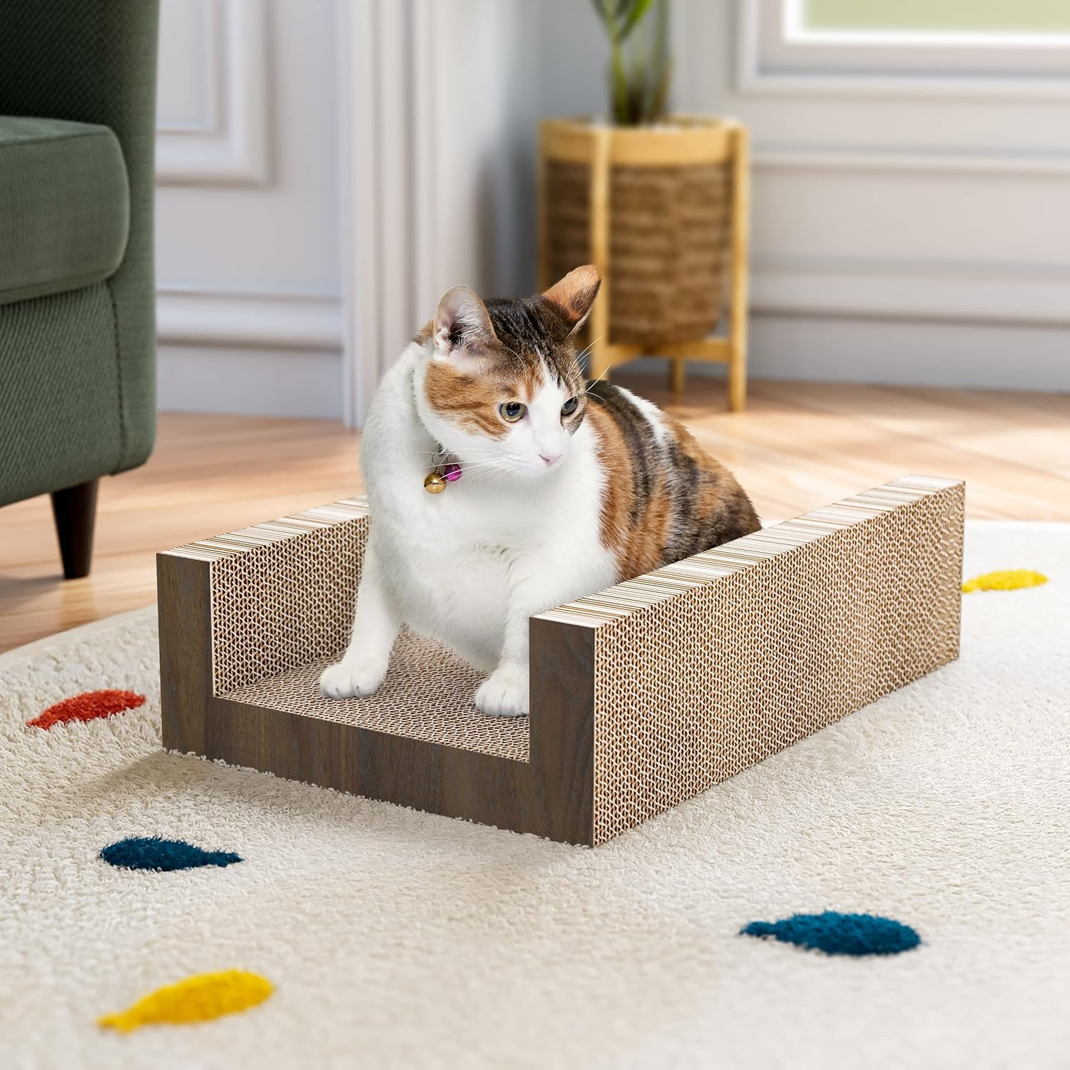 Way Basics Cat Bed Scratcher (Tool-Free Assembly)