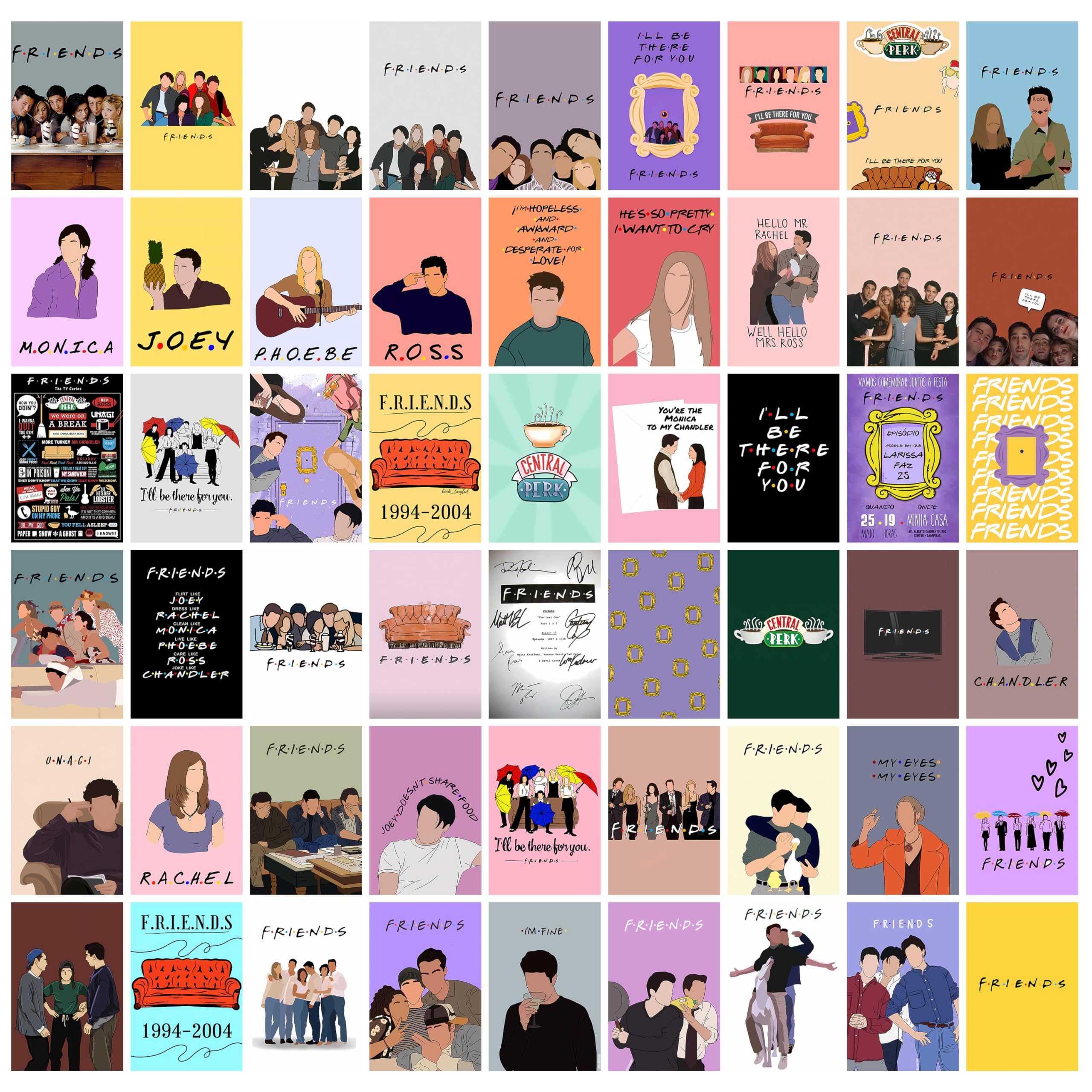 Anime Wall Collage Kit - 54 Posters Included -9 Anime Wall Collage Kit - 54 Posters Included -9