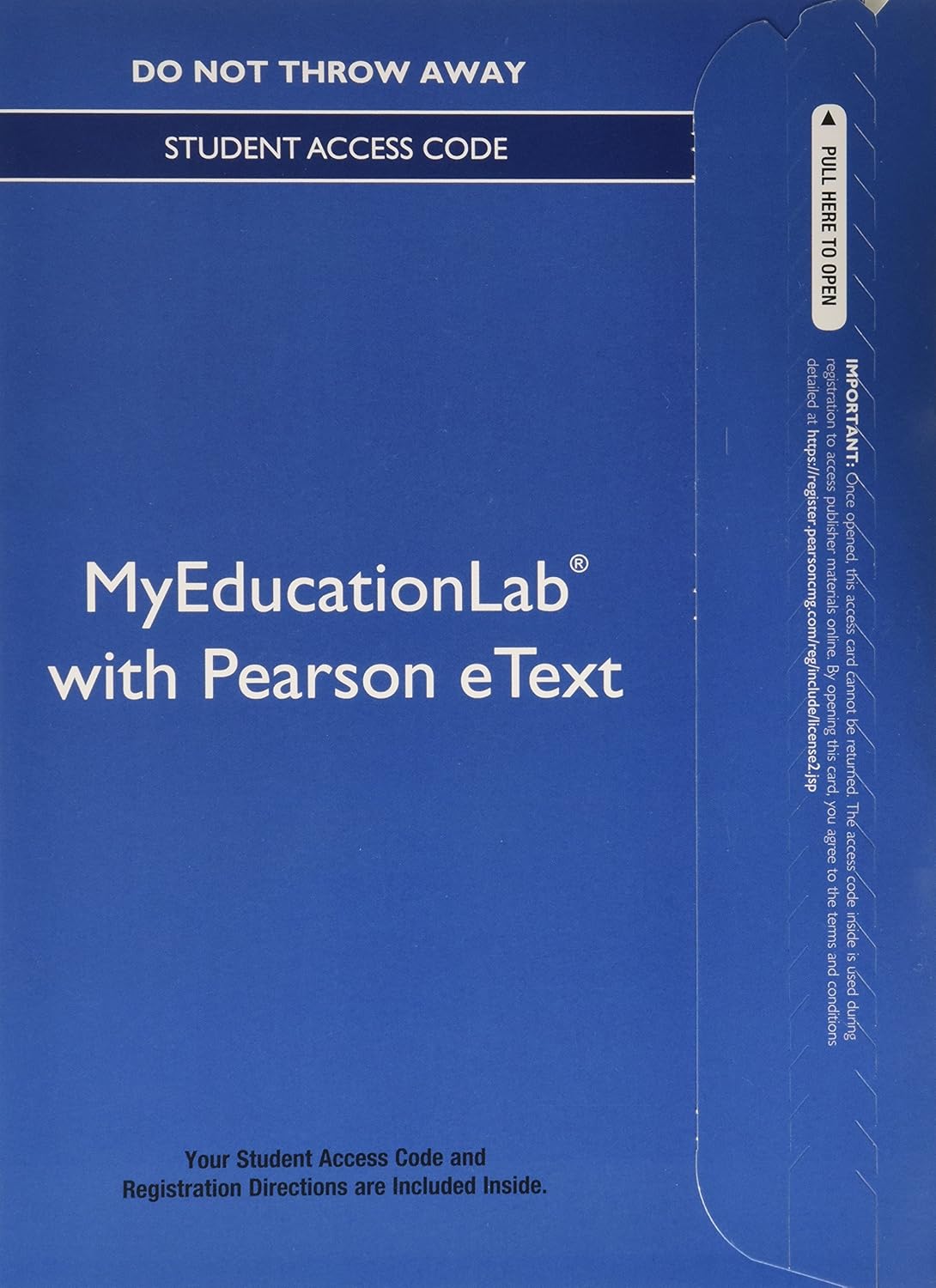 NEW MyLab Education with Pearson eText Standalone Access Card for