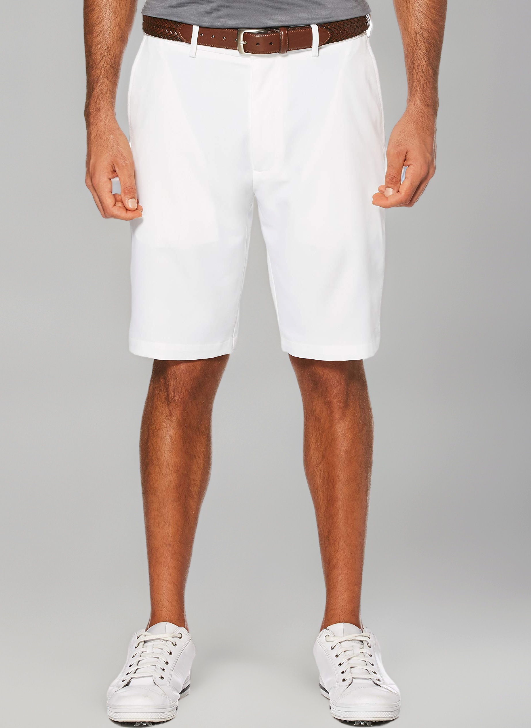 Men's Flat Front Expandable Waistband Golf Shorts