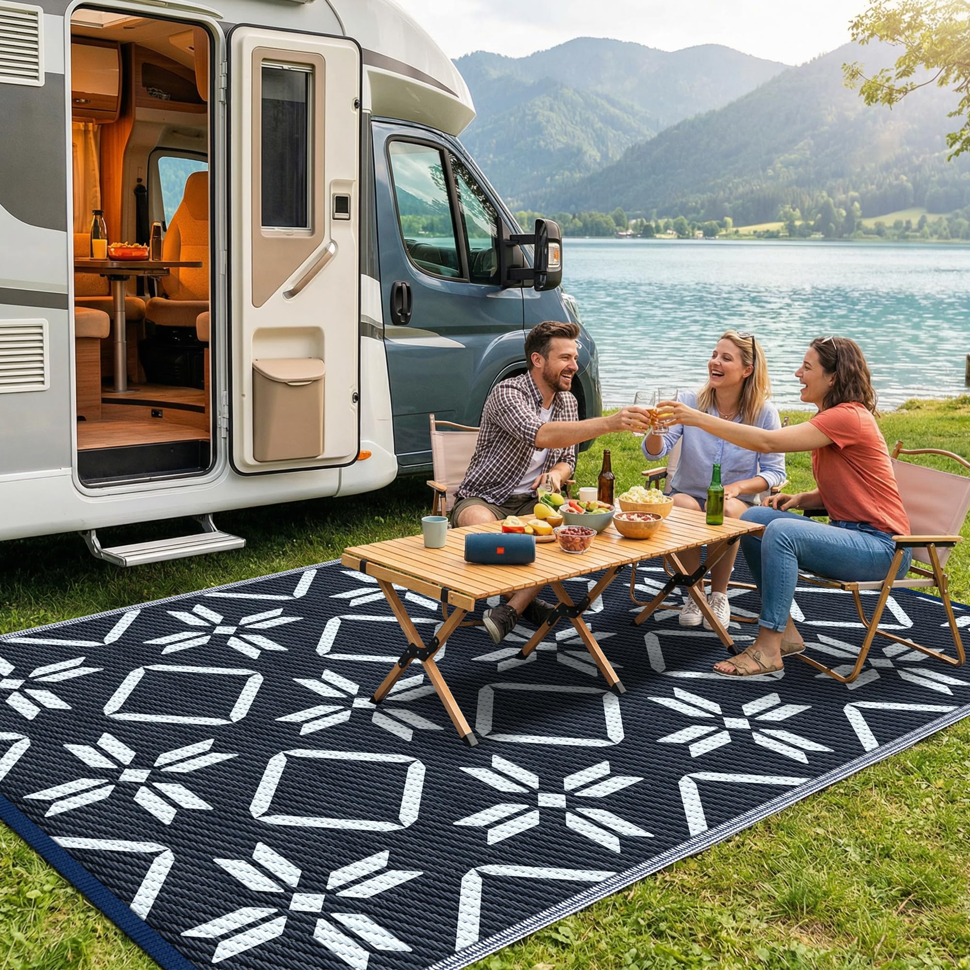 Kohree Outdoor Rug Waterproof 9x12