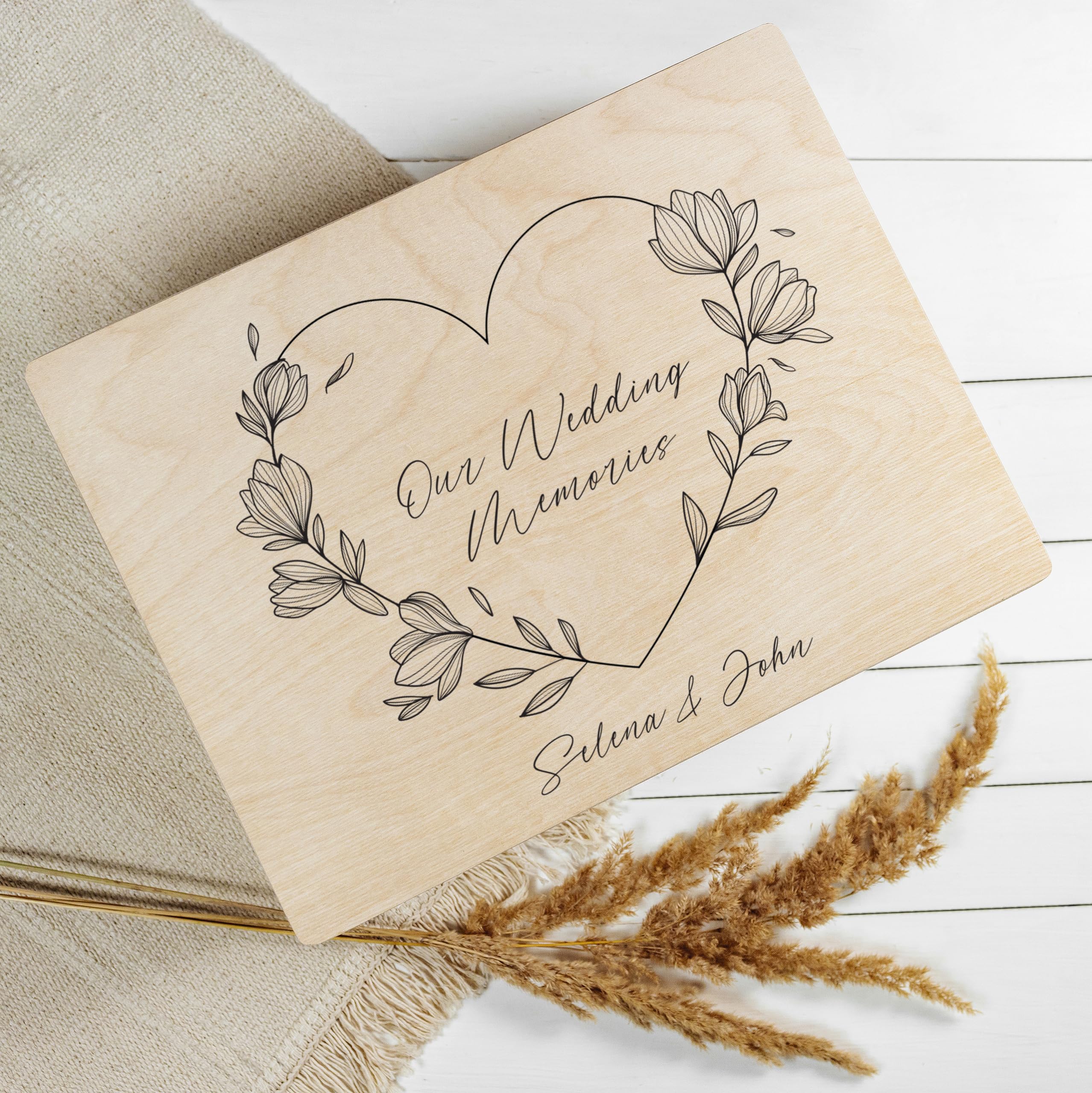 Creative Deco Personalizzata Scatola Regalo di Legno per Compleanno con Il tuo Testo | Personalizzato Scatola dei Ricordi | Per Donna, Uomo e Coppie | Stampa a colori | Vari Motivi per
