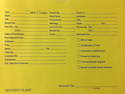 A Plus Chaqueta para concesionario de vehículos DSA-546, amarilla, cantidad de 500 (P13), Amarillo