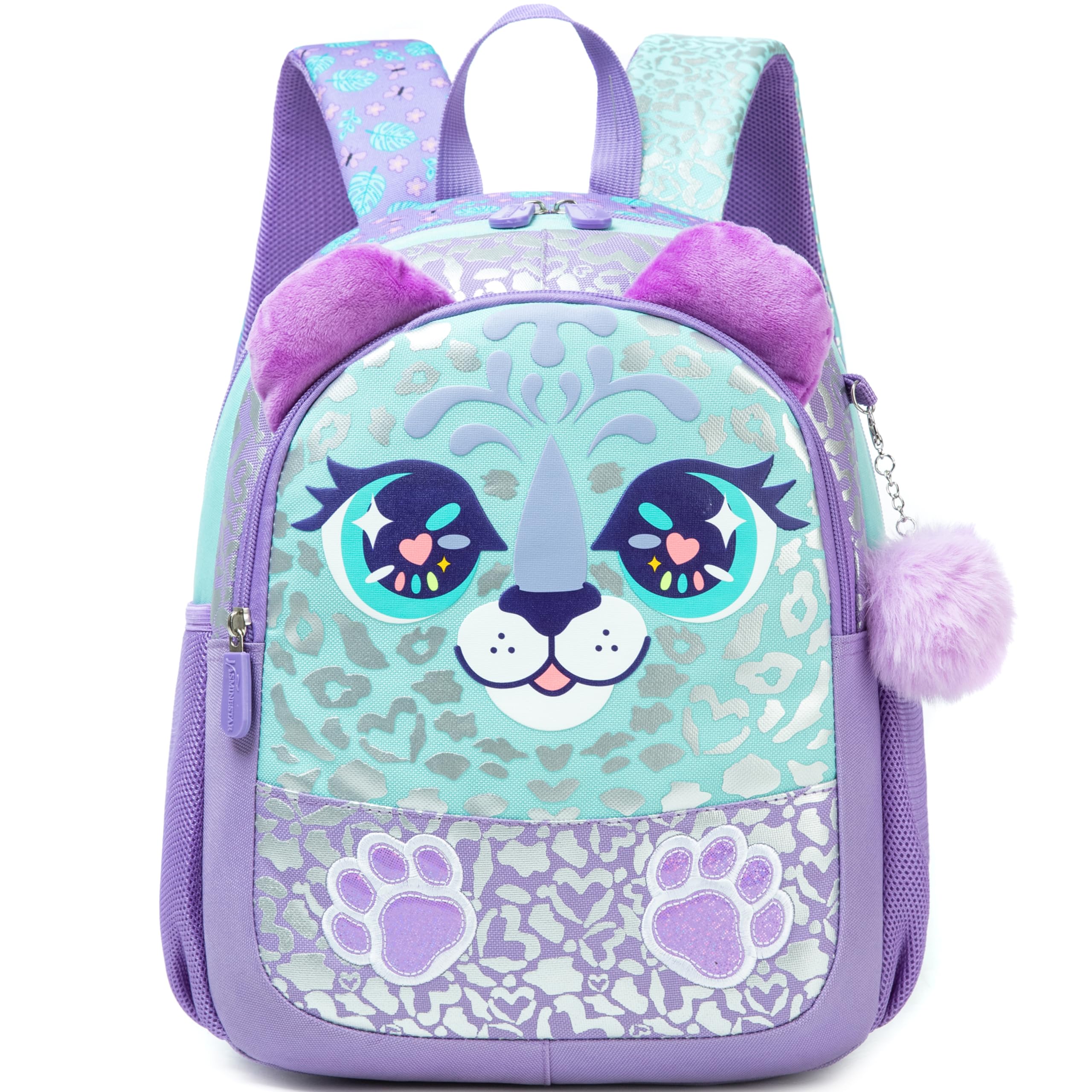 Toddler Backpacks for Girls 2-4 Kids Preschool Backpacks for Girls Cute Pink Kindergarten Backpack Mini Small Backpack Little Girl Back to School Supplies Purple