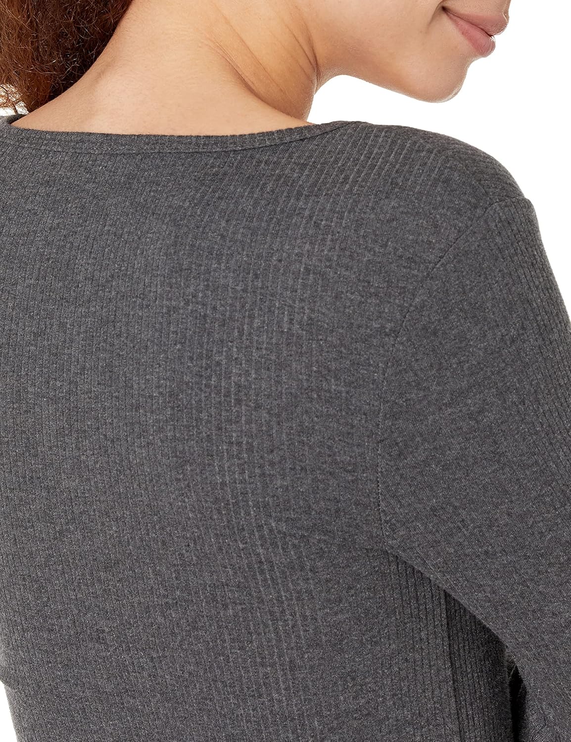 Amazon Essentials Sweater for Women, Long Sleeve Slim-Fit Rib Scoop Neck (Available in Plus Size), Pack of 2 - Image 4