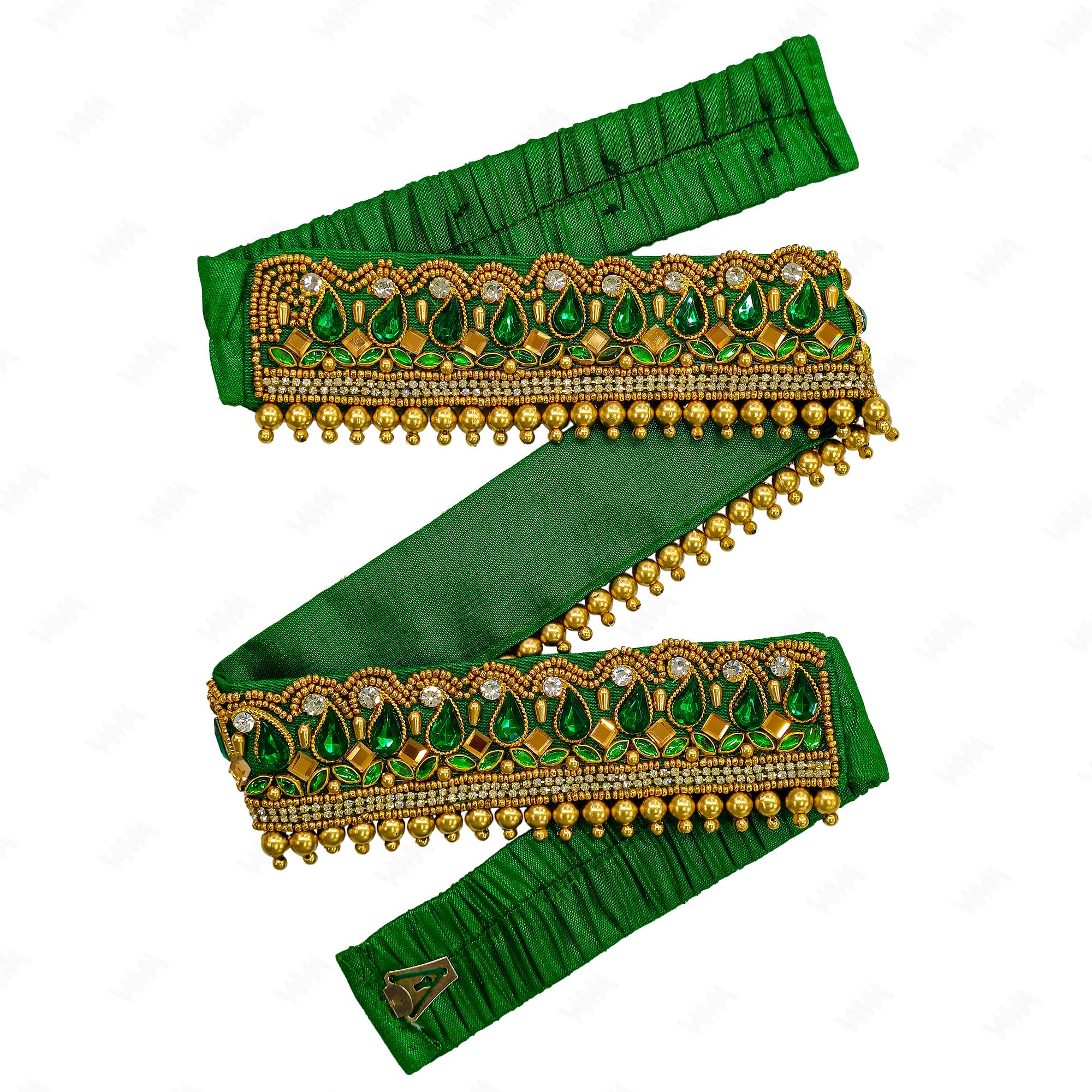 vama Traditional Adjustable Embroidery Cloth Saree Waist Belt Stretchable Kamarpatta Kamardhani Kamarband Kamarbandh Kamar ka Patta Patti Tagdi for Women & Girls-picture-28