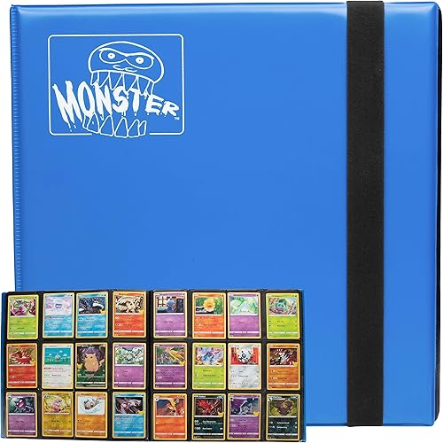 Miniatura 7 de Álbum de tarjetas coleccionables de 12 bolsillos, 20 páginas acolchadas de carga lateral que contienen 480 tarjetas, compatible con Yugioh Magic the