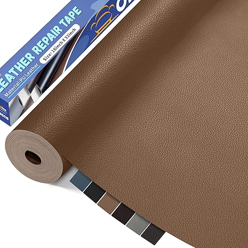 Vista 67 de ONine - Parche para reparación de cuero, autoadhesivo, diferentes colores, de 8 x 11 pulgadas para desprender y pegar, sofás, asientos de automóvil