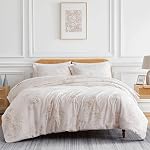 Pure Melody Collection - Qualité premium, doux, ride, faux, & Couvercle de couette surdimensionné, Couchage facile, Résistant à la tache, King / Roi de Californie, Aqua