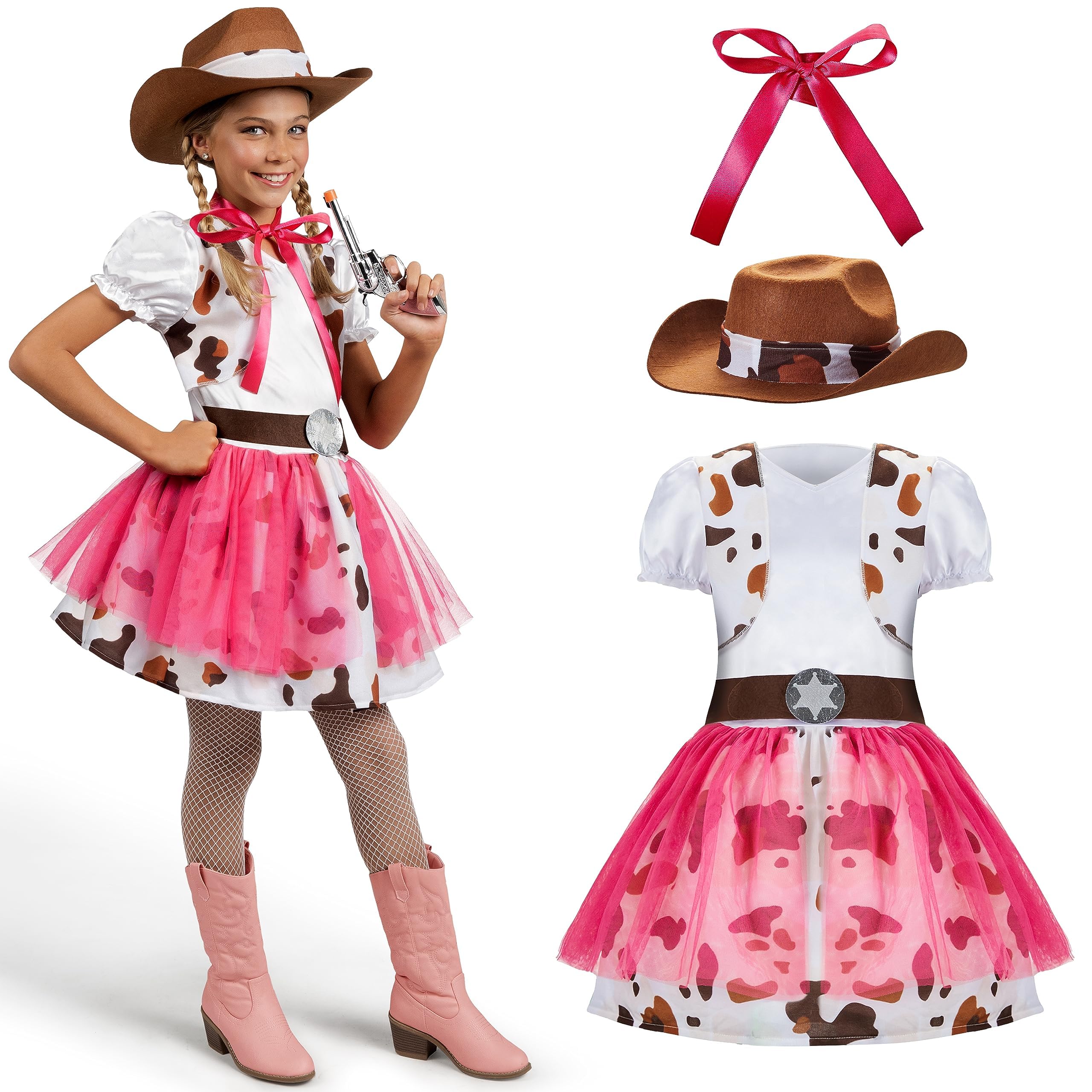 Girls 2 PC Out West Cowgirl Vest & Dress by Shea Baby