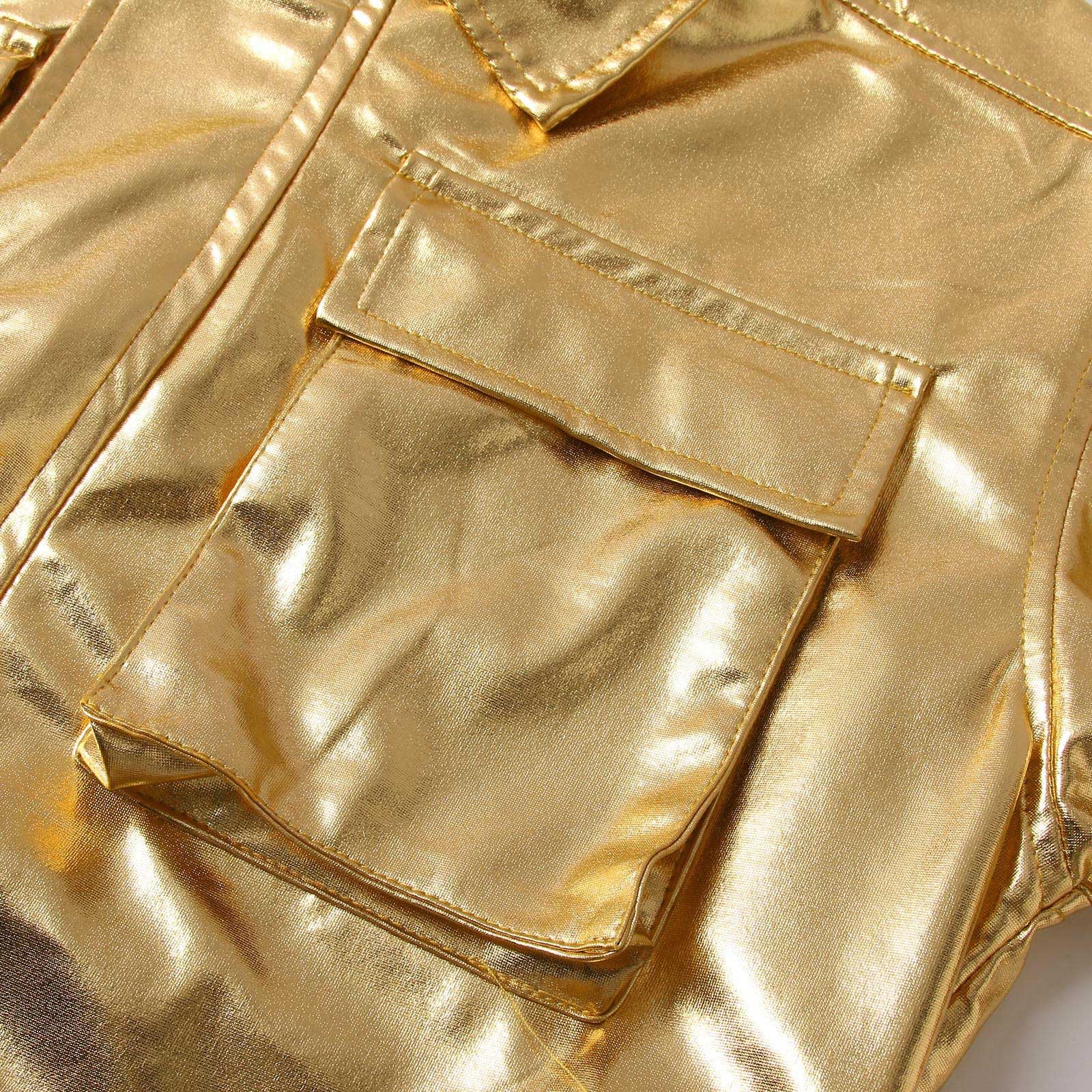 Tuta da Lavoro per Uomo Brillante Abbigliamento da Lavoro Cotte Mecanico Alta Visibilità Tenuta Meccanica Tuta Lavoro per Festa Cocktail Party Clubbing Carnevale