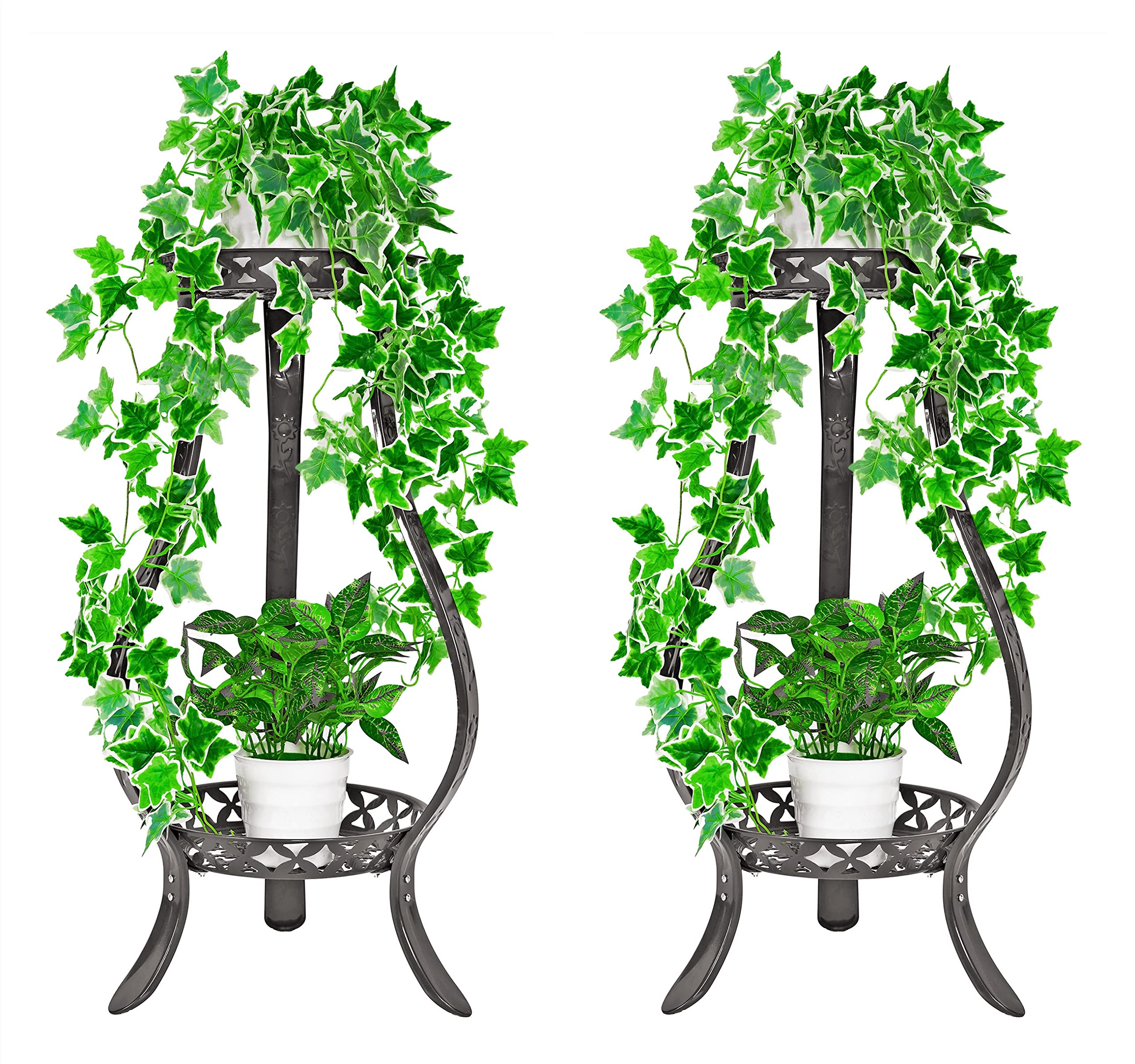 Buy YEAVS 2 Pack Metal Stand 2 Tier 32 inch Rustproof Decorative buy-yeavs-2-pack-metal-stand-2-tier-32-inch-rustproof-decorative