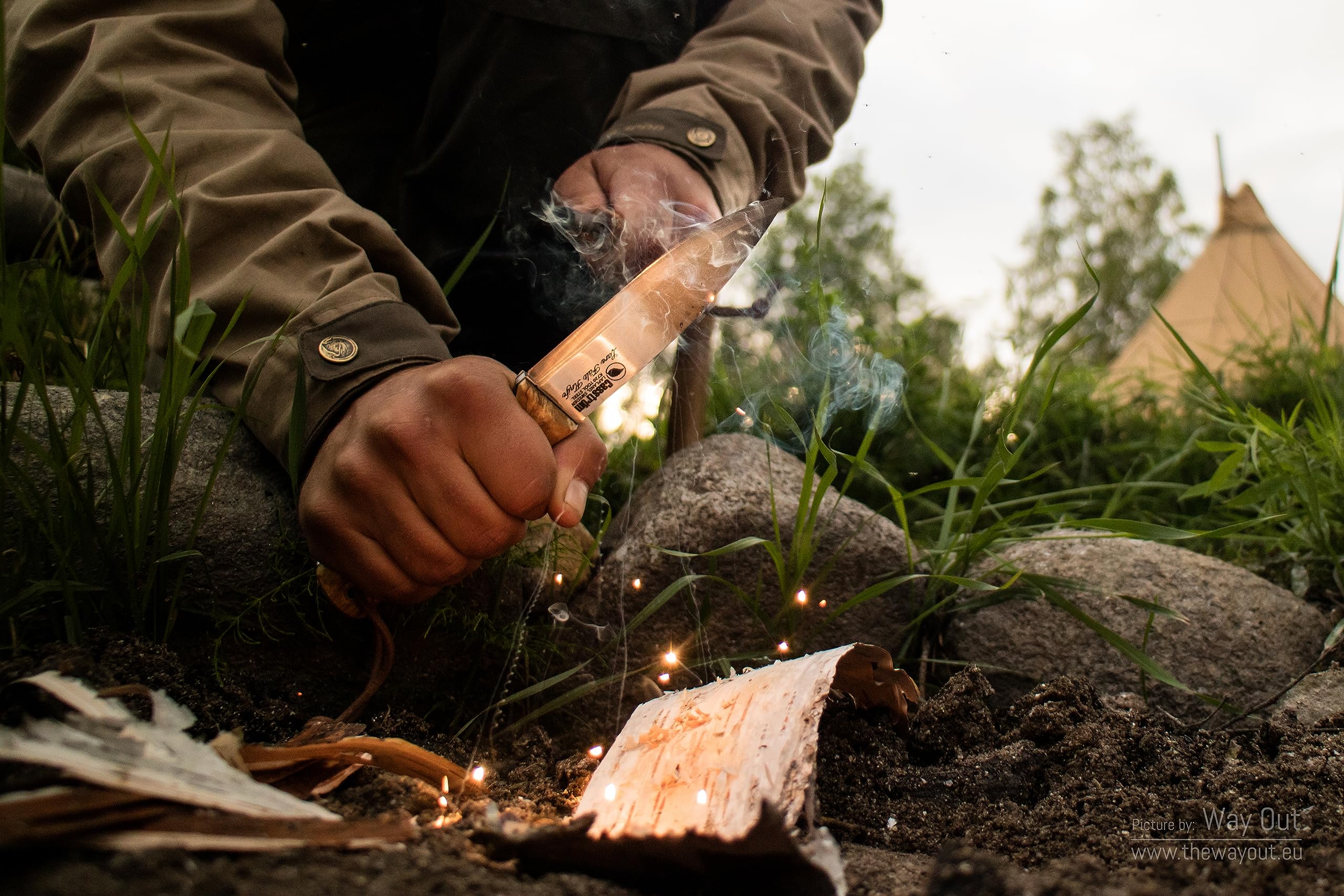 Amazon.co.jp: Casstrom Lars Falt Knife 115mm - Curly Birch 