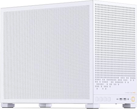 Jonsbo D32 PRO Mesh PC Case White - Compact mATX Case with Back Connect Support, Dust Filters & High-End Cooling