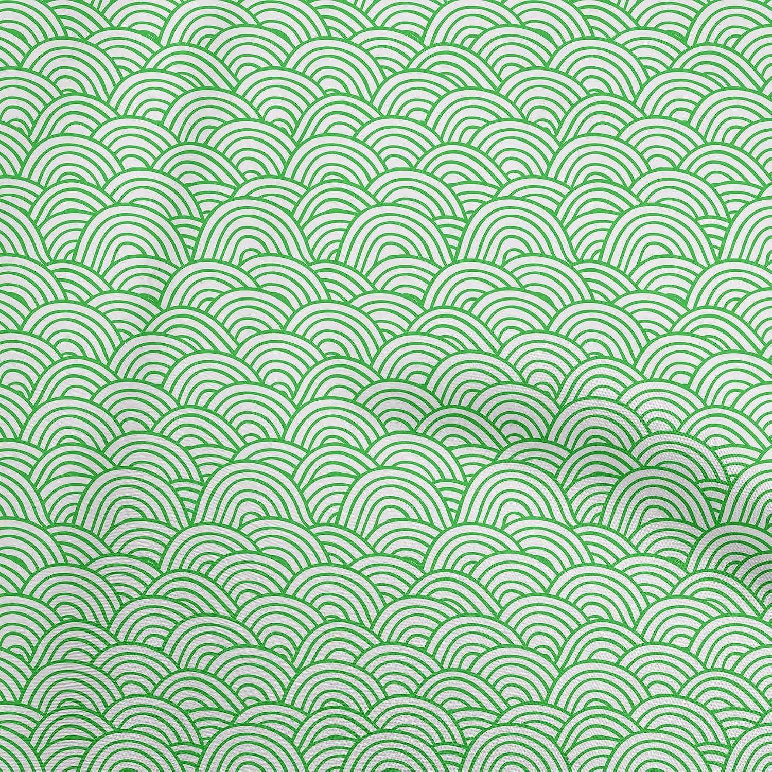 oneOone Cotton Flex Black Fabric Asian Traditional Japanese Fabric for Sewing Printed Craft Fabric by The Yard 40 Inch Wide