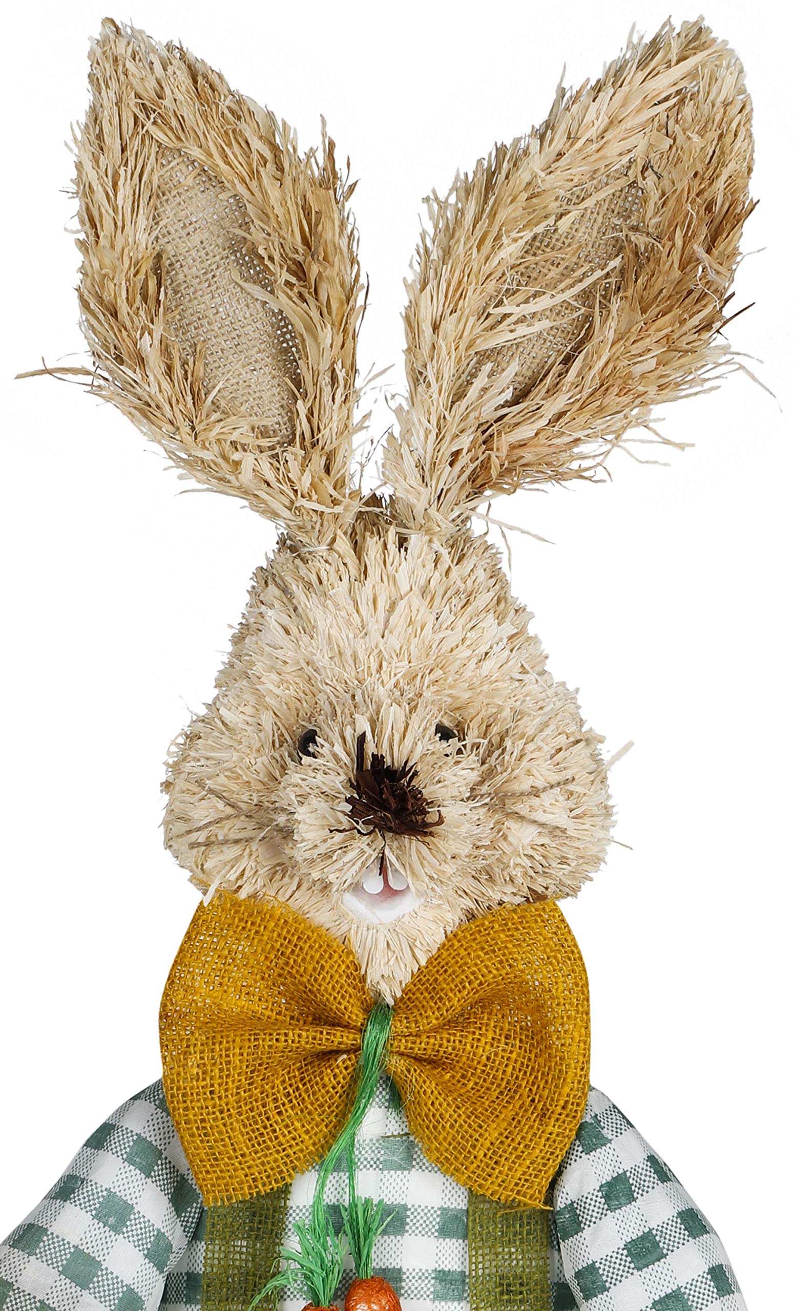 Bambelaa! Osterhasen Deko Ostern Groß Stroh Osterdeko Hasen Pärchen Dekoration Osterhase XXL ca. 100 cm 1 Paar = 2 Stück